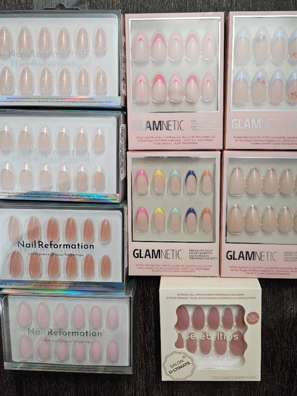 Press-on Nails (Glamnetic, Nail Reformation, Celebritips)